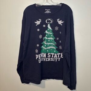 Penn State Christmas Champion Navy Graphic Long sleeve